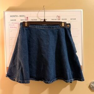 American Apparel Dark Blue Skater Skirt